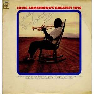 Louis Armstrong Satchmo Signed Album Lp