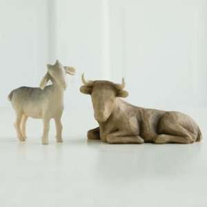  Ox and Goat Nativity by Willow Tree