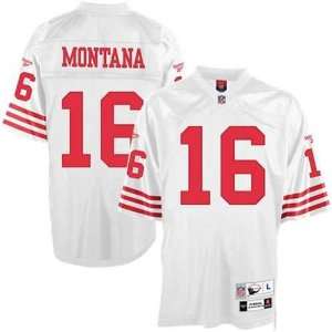   49ers Joe Montana White Replica Football Jersey: Sports & Outdoors
