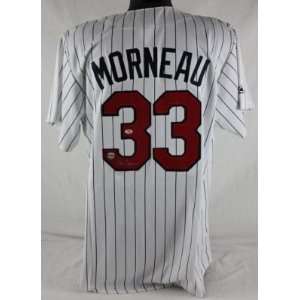  JUSTIN MORNEAU AUTHENTIC SIGNED HOME JERSEY LOJO: Everything Else