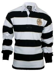 Official Guinness Black/White/Cream Label Rugby Shirt  