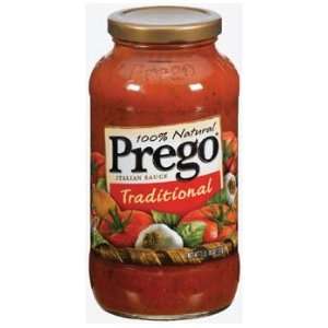 Prego 100% Natural Traditional Pasta Sauce 24 oz (Pack of 12):  