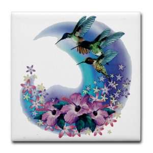  Tile Coaster (Set 4) Hummingbird And Hibiscus: Everything 
