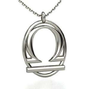  Libra Pendant, Platinum Necklace Jewelry
