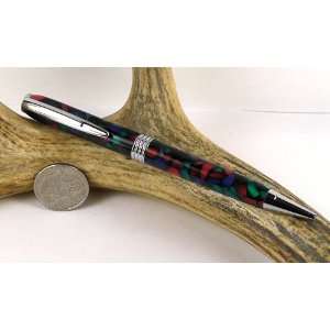  Kaleidoscope Acrylic Roadster Pen With a Chrome Finish 