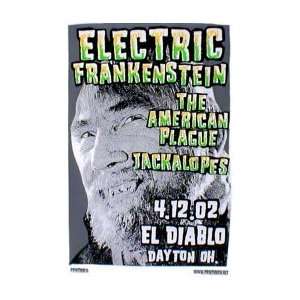  ELECTRIC FRANKENSTEIN   Limited Edition Concert Poster 
