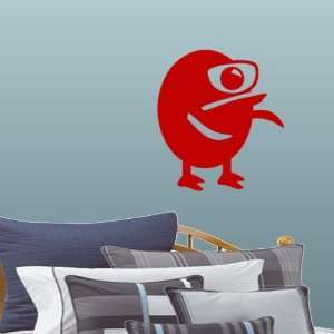  Red Large Fun Monster with One Eye Wall Decal