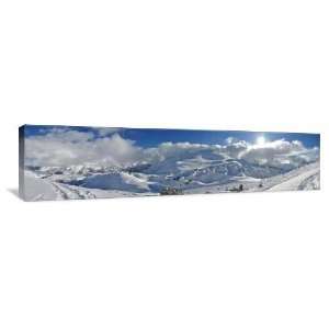 Winter Mountain Landscape   Gallery Wrapped Canvas   Museum Quality 