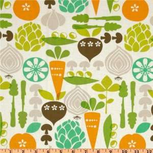  44 Wide Kitchy Kitchen Vegetable Garden Linen Fabric By 