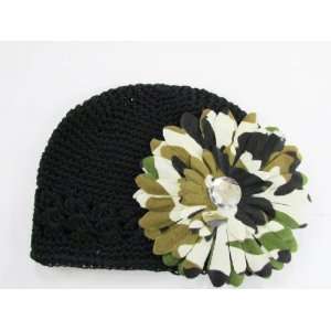  PepperLonely 3 in 1 Black Adorable Infant Beanie Kufi Hat 