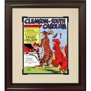   Clemson vs. South Carolina Historic Football Program Cover: Sports