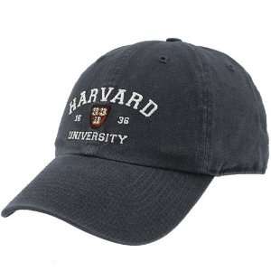 Twins Enterprise Harvard Crimson Navy Blue Clean Up Adjustable Hat 