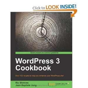  WordPress 3 Cookbook [Paperback] Ric Shreves Books