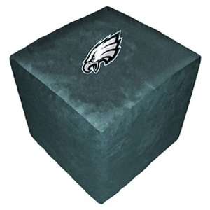  Philadelphia Eagles NFL Team Logo Cube Ottoman: Sports 