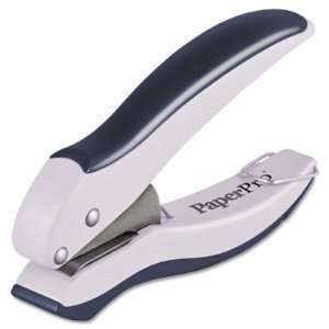  10 Sheet Capacity One Hole Punch   Rubber Handle, Gray 