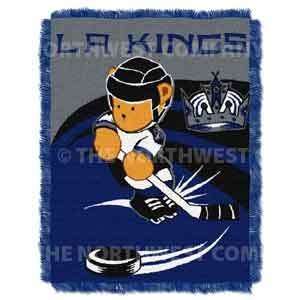   NHL Los Angeles Kings Baby Afghan / Throw Blanket