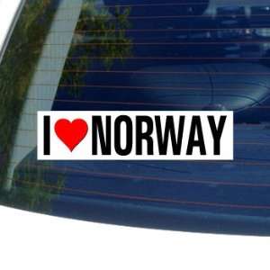  I Love Heart NORWAY   Window Bumper Sticker Automotive