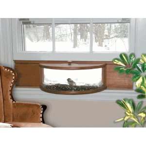   Deluxe Mirrored Panoramic Window Bird Feeder Patio, Lawn & Garden