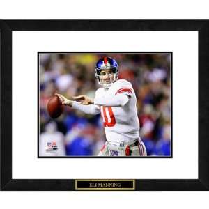 Eli Manning Framed Double Matted New York Giants Photo  