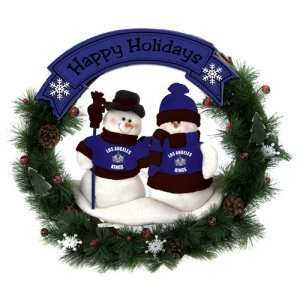  Los Angeles Kings NHL Snowman Christmas Wreath (20 