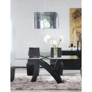  Diamond Sofa 72 Rectangle Glass Top Dining Table