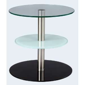  Chintaly Three 22 Round Tempered Glass Lamp Table Top