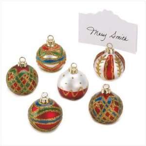  Christmas Ornaments Placecard Holders