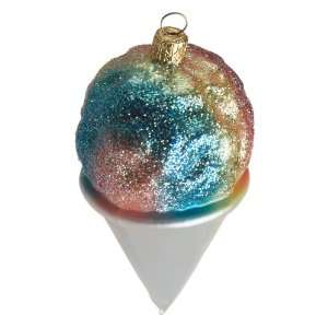  Ornaments To Remember Shaved Ice Hand Blown Glass Ornament 