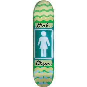  Girl Olson Ba Stencil Og Deck 7.75 Skateboard Decks 