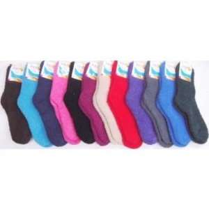  Ladies Fuzzy Socks, solid colors Case Pack 120: Everything 