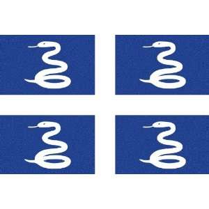  Martinique Flag 6 inch x 4 inch Window Cling
