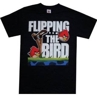 Angry Birds Red Bird Flipping the Bird T Shirt
