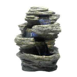  Rock Stone LED Indoor Table Top Water Fountain