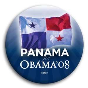  CAMPAIGN PIN PANAMA for Barack Obama Button   2  1/4 