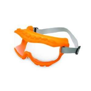 Uvex S3820 Strategy Safety Goggles, Hot Orange Body, Clear Uvextra 