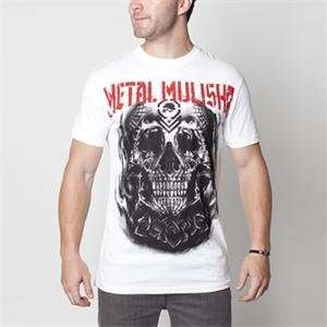  Metal Mulisha Cruz Custom T Shirt   Large/White 