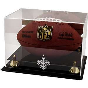   New Orleans Saints Team Logo Football Display Case: Sports & Outdoors