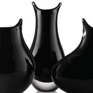  Rogaska Groovy Kind of Love Black Tall Vase