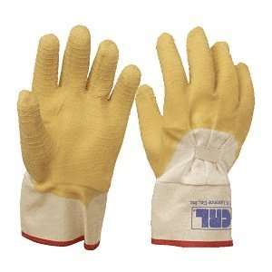   Cuff Wrinkle Finish Natural Rubber Palm Gloves