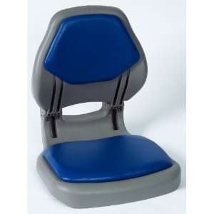   Gray on Blue Ergo Angler Deluxe Fishing Boat Seat: Sports & Outdoors