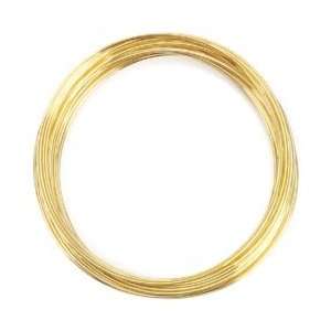 Beadalon Gold Plated Memory Wire Bracelet .50 Oz/Pkg Approx 30 Loops 