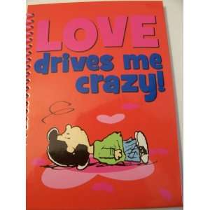  Peanuts 48 Sheet Journal ~ Love Drives Me Crazy Toys 