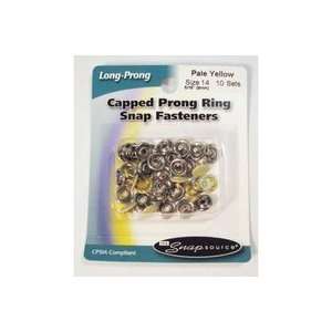  Snap Size 14 Pale Yellow Capped Prong (3 Pack): Pet 