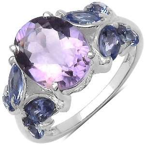   00 ct. t.w. Amethyst and Tanzanite Ring in Sterling Silver Jewelry