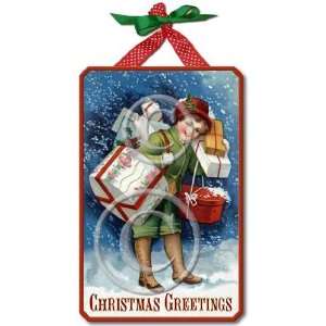  Item 091611 Victorian Christmas Greetings Plaque