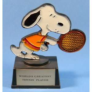  Snoopy Worlds Greatest Tennis Player Trophy Everything 