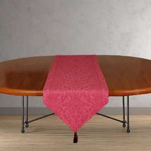  Pieces Jacquard Linen Cotton Table Runner 90 inch length & Napkins 