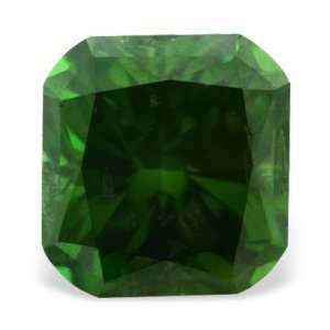   0.22 Ctw Pine Green Cushion Cut Real Loose Diamond: Jewelry