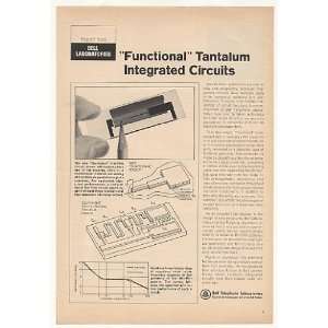  1967 Bell Telephone Lab Tantalum Integrated Circuits Print 