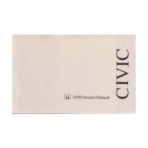  1999 HONDA CIVIC HATCHBACK Owners Manual User Guide 